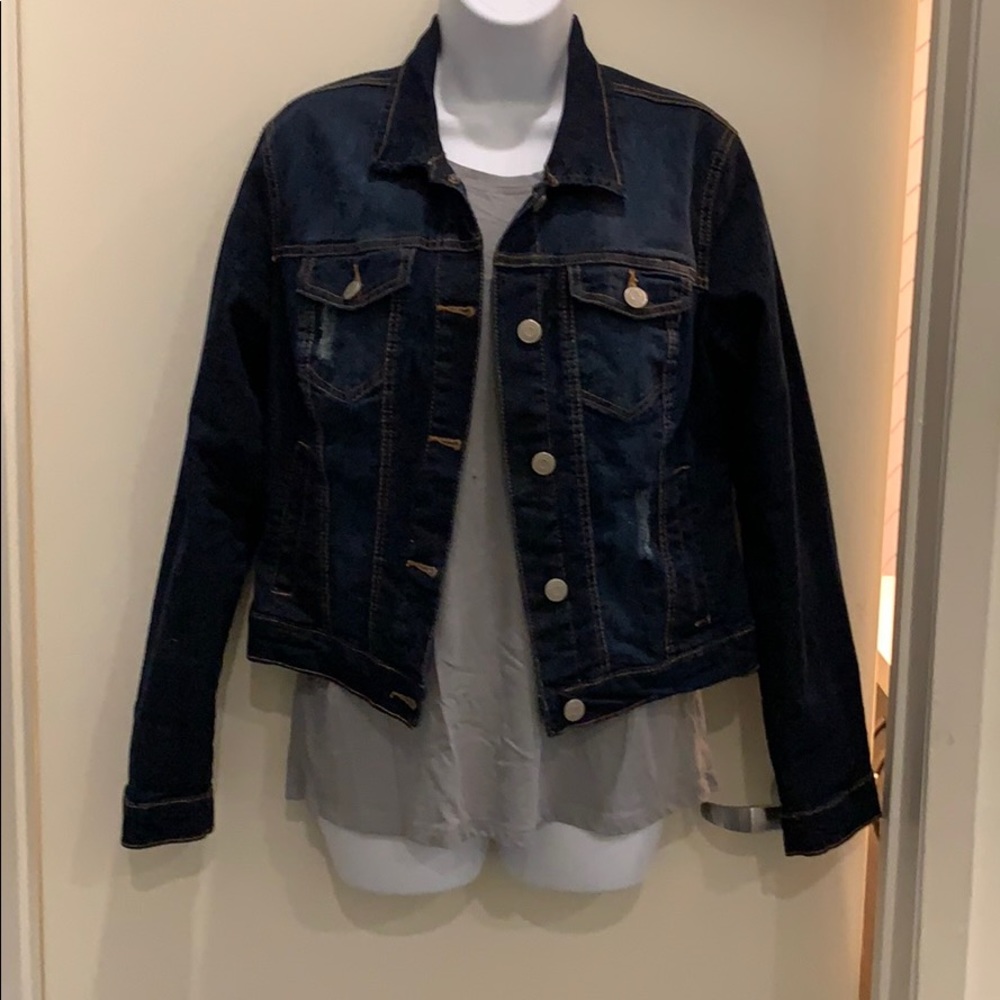 Stretch jean jacket